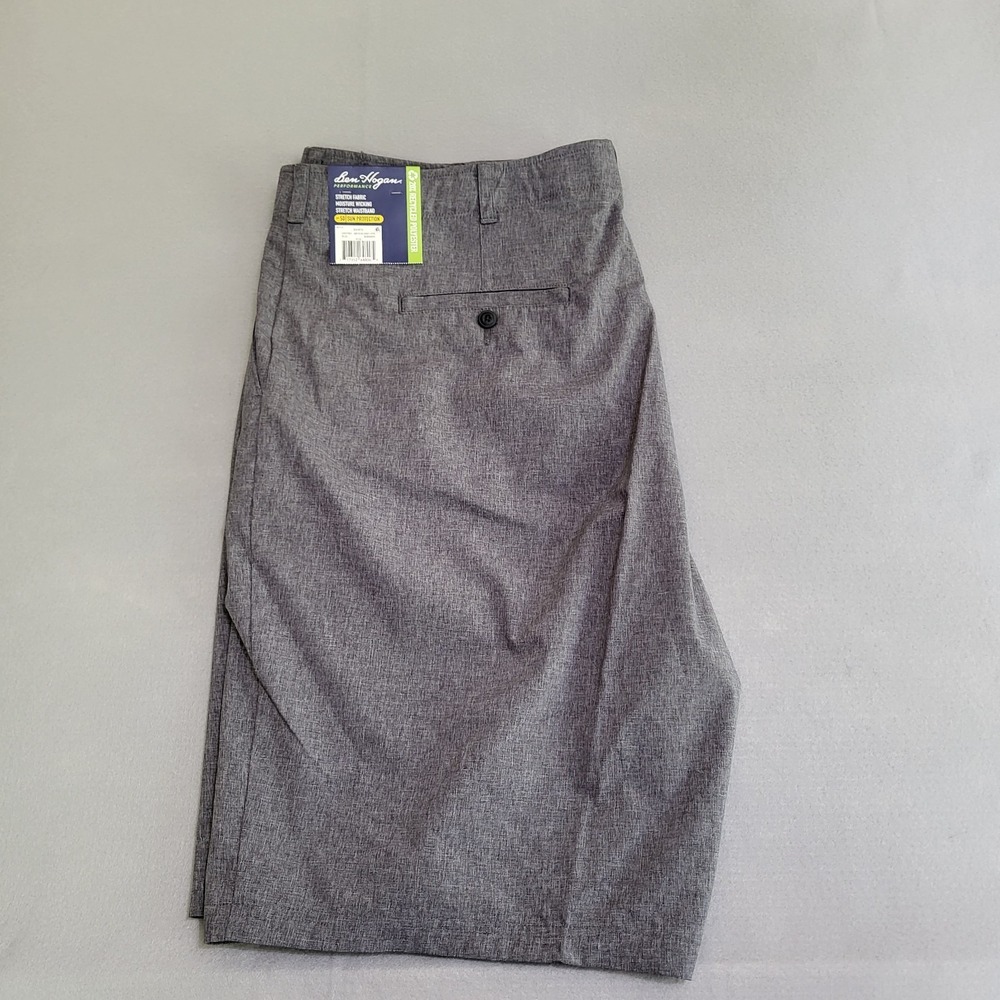 NWT Ben Hogan Performance Shorts Men's 46 Moisture Wicking Stretch Gray‎ Heather